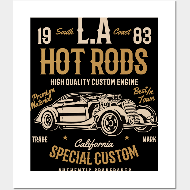 LA Hot Rods Wall Art by PaunLiviu